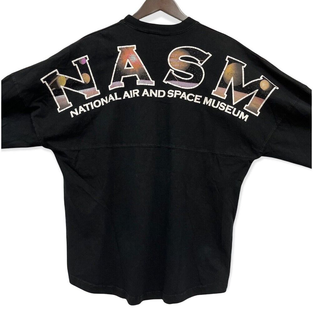 Spirit Jersey NASM National Air & Space Museum Men's Black T-Shirt M Fits L/XL